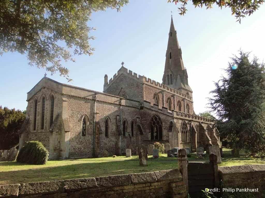 Alconbury, St Peter and St Paul — part of the Cromwell Trail